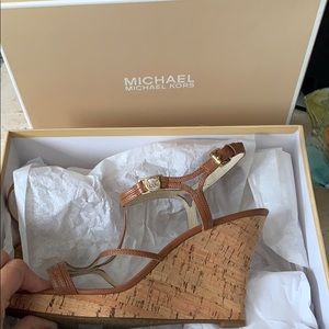 Michael Korda Brown Wedge